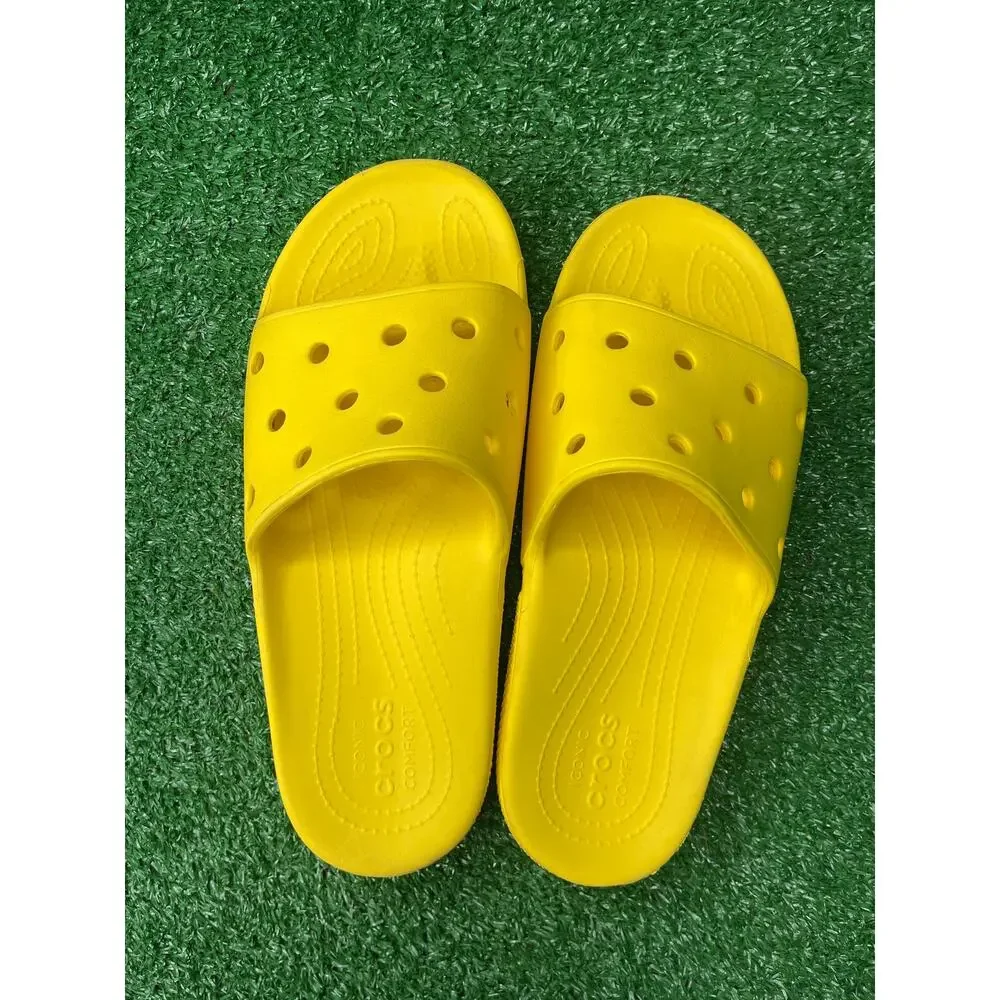 CROCS Classic Slide Yellow Mens Size 12